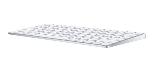 Imagen 3 de 4 de Teclado bluetooth Apple Magic QWERTY español España color plata y blanco