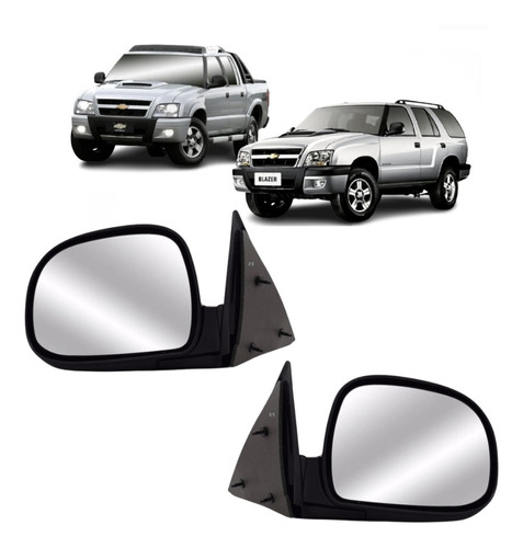 02 Espelhos Retrovisores Externo Chevrolet Blazer S10 95 11