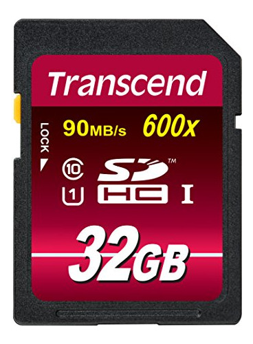 Tarjeta De Memoria Flash Transcend 32gb Sdhc Clase 10