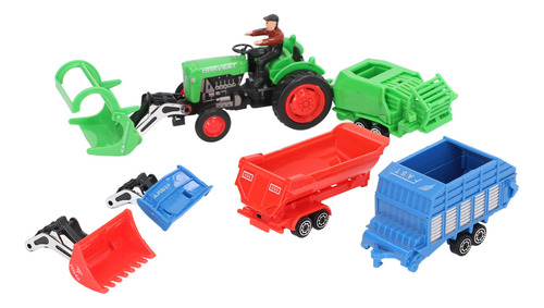 Kit De Maqueta De Tractor Toy Alloy Farm Cars 1:48