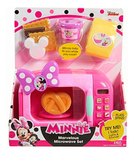 Juguete Minnie Bowtique Disney Set De Microondas De Minnie