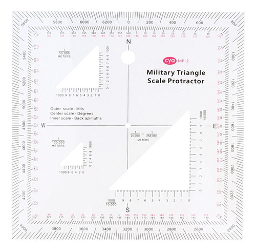 Escala De Coordenadas Mgrs De Estilo Militar, Topográfica Tr