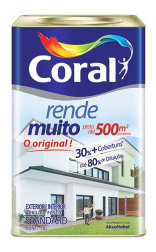 Tinta Coral Rende Muito Calopsita Inter/externo 16litros