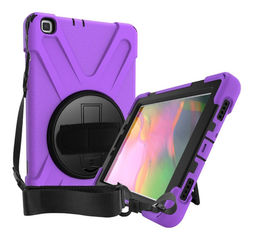 Funda Anti Golpe Y Lamina Vidrio Galaxy Tab A 8 P200 - P205 