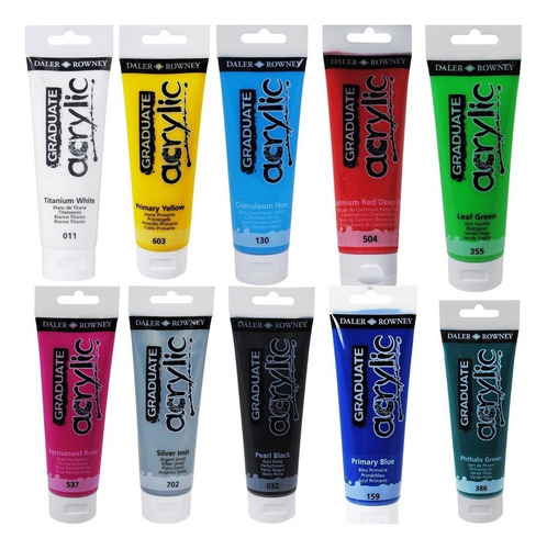 Tinta Acrilica Daler Rowney Graduate 120ml Cor 065 Paynes Grey