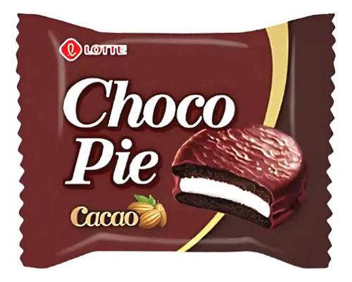 Alfajor Choco Pie Cacao - Lotte - Importado Coréia