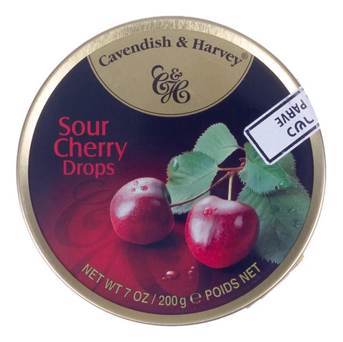 Bala Sour Cherry Drops Cavendish & Harvey 200g