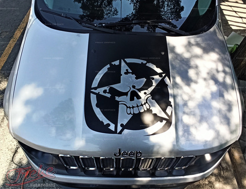 Stickers Franjas Cofre Jeep Renegade 1 Pieza Varios Diseños