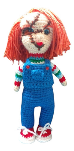 Muñeco Amigurumi Chucky Tejido En Técnica Crochet