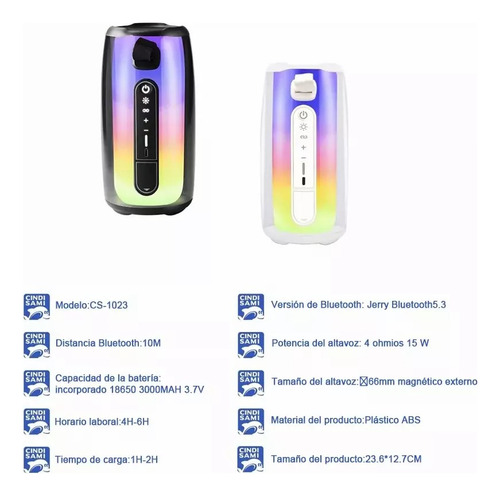 Audio Portátil Bluetooth Con Hasta 6 Horas De Duración B