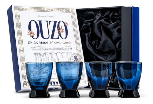 Ouzo, Raki And Cordial - Vasos Para Beber Vasos Pequeños Azu