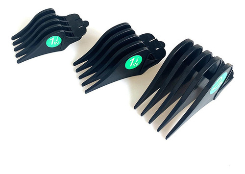 S 3 Unids / Set Peines De Límite De Cortadora De Pelo Negro