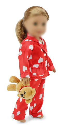 Emily Rose Pijama De Muñeca De 18 Pulgadas Con Accesorio D.