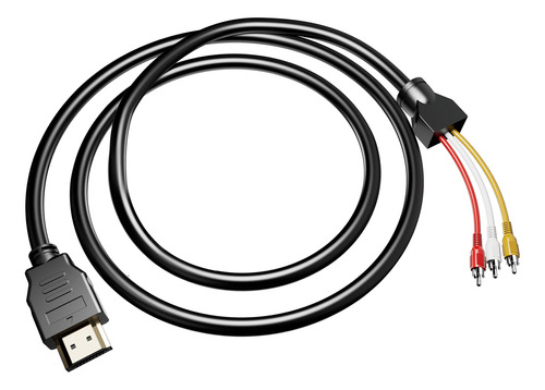 Panpeo Cable Hdmi A Rca, 1080p 5 Pies Hdmi Macho A 3-rca Vid