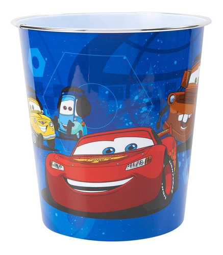 Papelera De Cars Disney Pixar En Color Azul