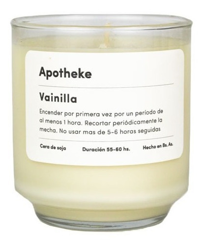 Vela Aromática Deco Cera De Soja Natural Vainilla