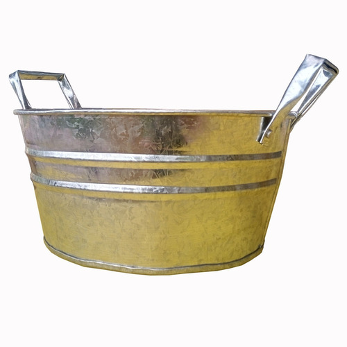 Imagen 1 de 10 de Frapera Grande 15 Litros De Zinc Fuenton Decoracion