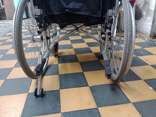 Silla De Ruedas De Aluminio Usada Negro (Usado)