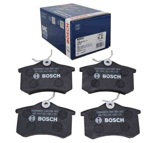 Jogo Pastilha Traseira Golf 2011 2012 2013 Original Bosch