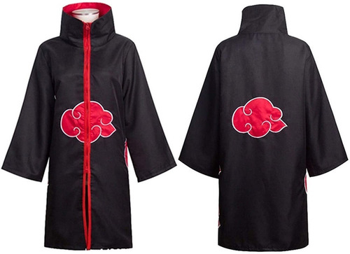 Imagen 3 de 4 de Capa Akatsuki Cosplay + Anillo + Máscara Obito + Guantes