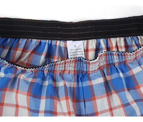 Pack De 5 Calzoncillos Bóxer Estilo Cuadros Para Hombre