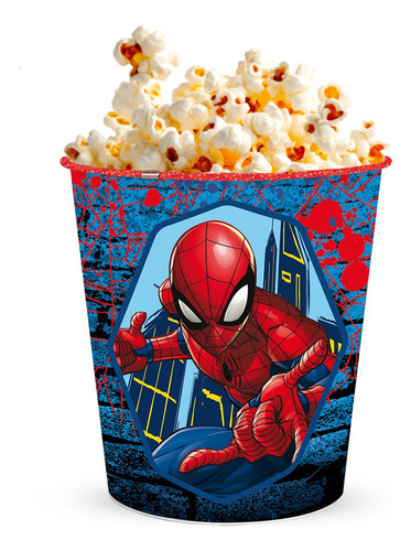 Stor Cesto Tacho De Basura Spiderman Aventura Y Acción En Tu