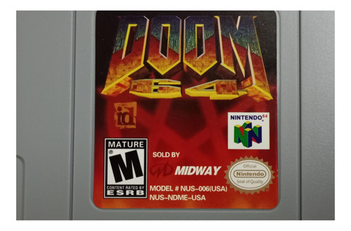 Doom 64 Para Nintendo 64 N64. Repro. Env Grat