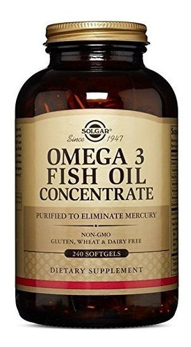 Solgar-concentrado De Aceite De Pescado Omega-3,240 Cápsulas