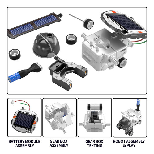 Kit Robot Solar 6 En 1 Snaen Para Niños 8 A 12 Años