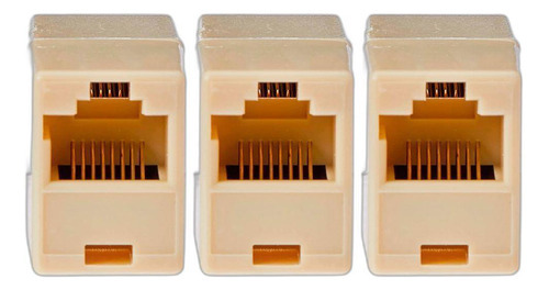 Kit 3 Emendas De Rede Rj45