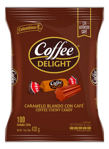 Coffee Delight Blando 100und Colomb - Unidad a $134