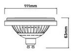 Imagen 5 de 10 de Lamparas Ar111 Led 12 W Candil Dimerizable