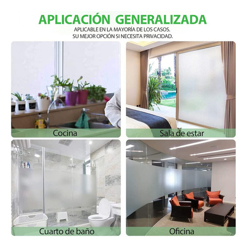 Sjrohe Mantas Película De Privacidad Para Vidrio Esmerilado, Con Revestimiento Adhesivo Electrostático, Ideal Para Decoración De Ventanas Y Vidrios, Ideal Para El Hogar Y La Oficina, 60cmx500cm