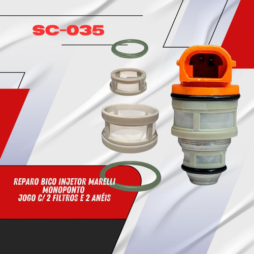 Kit Reparo Bico Injetor Uno 1.0 Spi 95 96 97 98 99 2000 2001