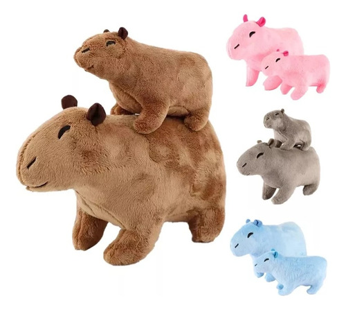 2 Pcs Peluche Capibara, Animal Capybara Niños Bebe Regalo