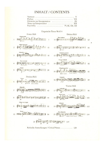 J. Brahms: Hungarian Dances (version For Four Hands).