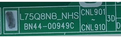 Led Driver Samsung Bn44-00949c L75q8nb_nhs Qn75q8fnbfxz Aa01 (Usado)