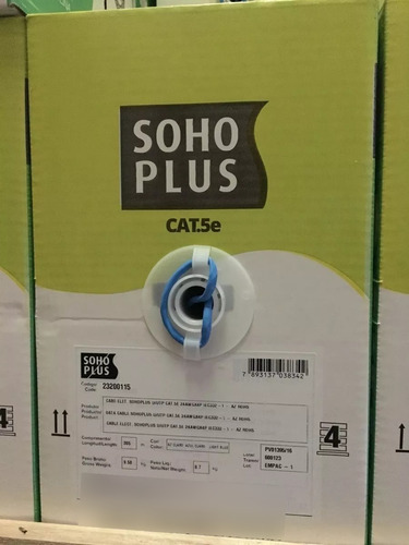 Imagen 2 de 4 de Cable Utp Cat 5e Soho Plus Furukawa X 305 Mtr Azul 23200115