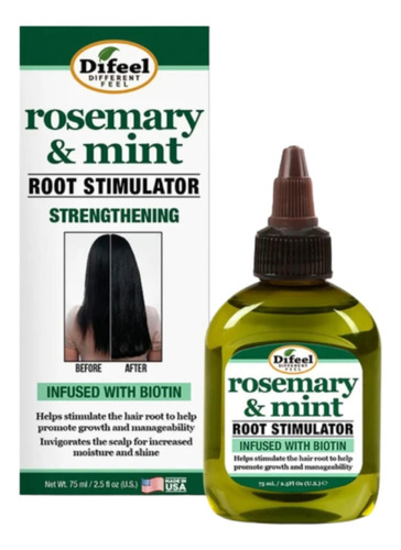 Difeel Rosemary Mint Aceite Estimulador De Raiz 75 Ml