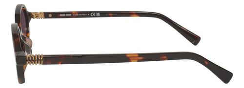 Miu Miu Mu 04zs Vau-5od Oval Shape Tortoise Wine (Usado)