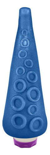 Dildo Tentacle con vibrador, 18 x 5 cm, color azul brillante