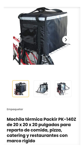 Mochila Térmica Grande Para Reparto De Pizzas O Alimentos