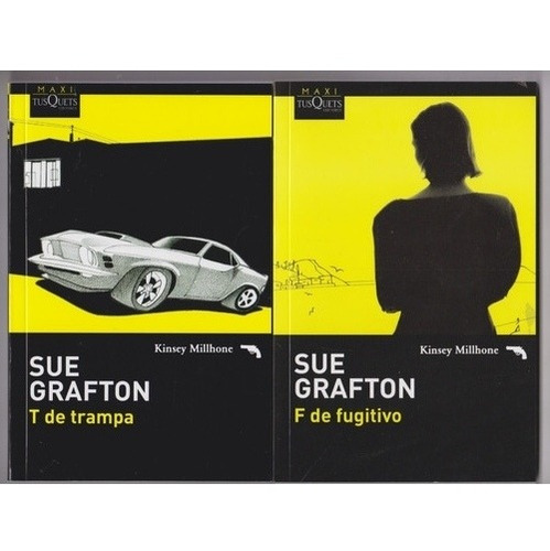 T De Trampa + F De Fugitivo Sue Grafton 2 Libros Excelente