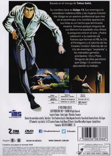 Imagen 2 de 3 de El Profesional Golgo 13 The Professional Pelicula Dvd