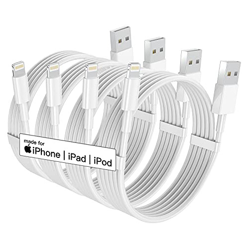 Cable De Carga De Apple iPhone Corto 1 Ft 4 Pack Sr42z