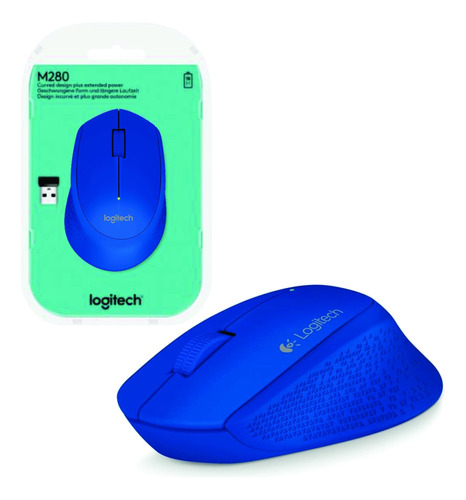 Mouse Inalámbrico Logitech M280 Azul