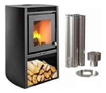Comprar Calefactor A Leña Doble Combustion 690gf + Kit Simple Techo