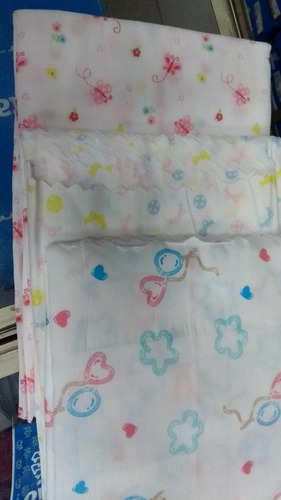 Imagen 4 de 5 de Pañales De Tela Ovejita Para Hembra Y Varón 100% Algodon