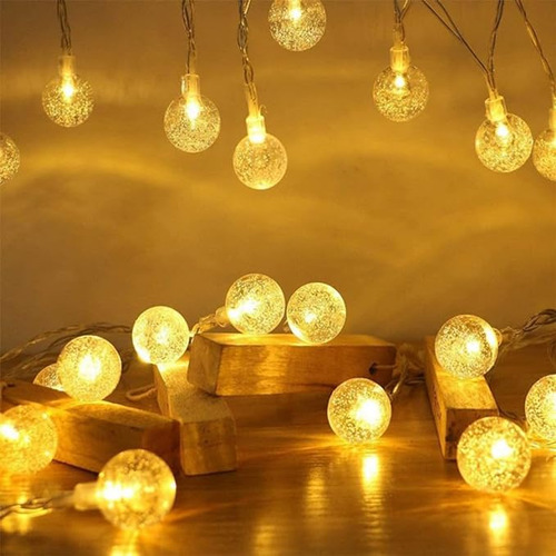 Moyac Guirnalda De Luces 5m 50 Led De Pilas Con 2 Modos