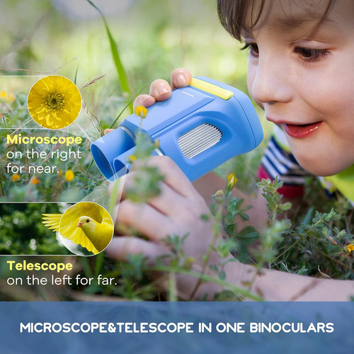 Microscopio Portátil Y Telescopio Para Niños - Kit Doble Len